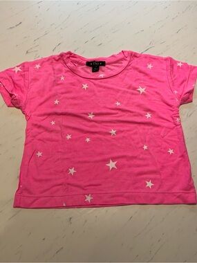 Flowers by Zoe Pink Short Sleeve Star Print Tee